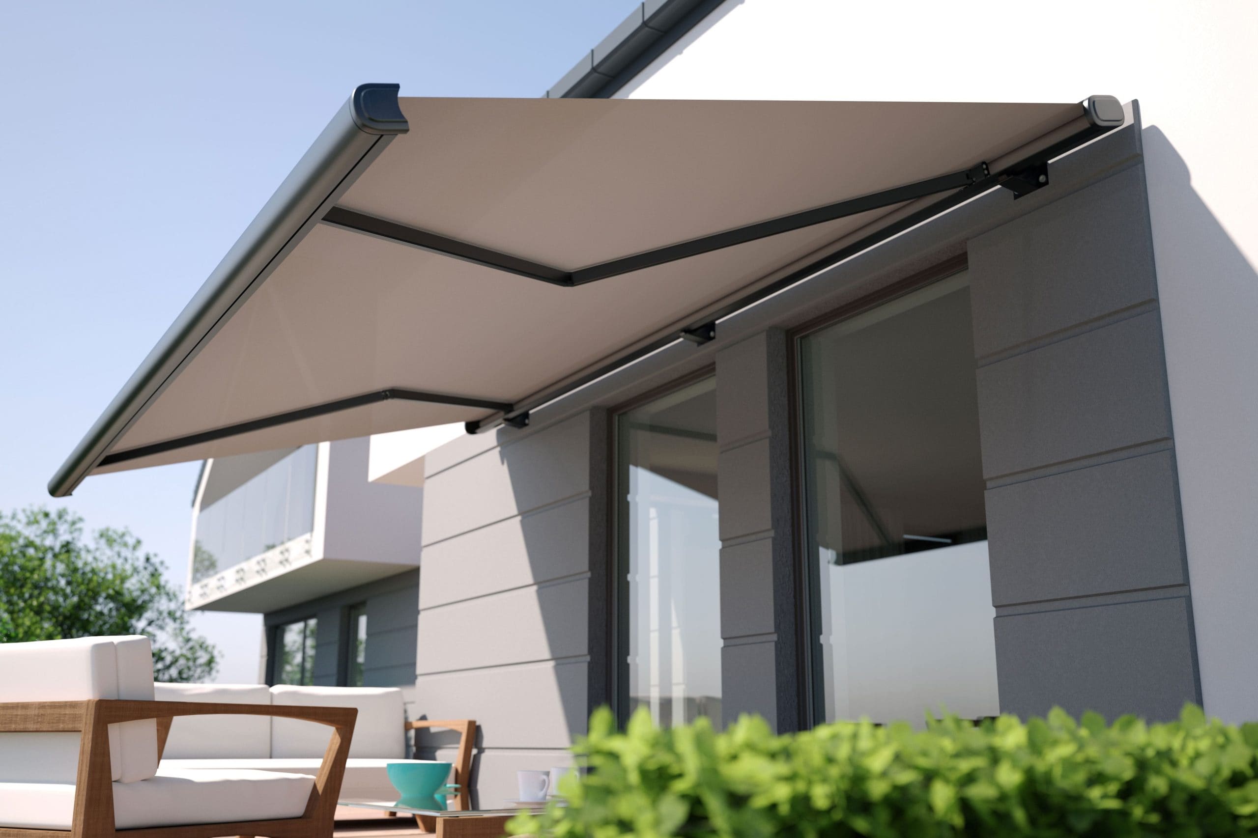 Residential awning installation in Louisville